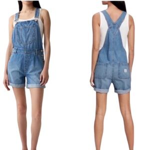 The Gap Denim Shortalls Overalls in Light Margot - XS